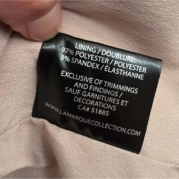 Lamarque Pink Leather Jacket Asymmetrical Zipper Fitted Sz XS - Picture 13 of 13